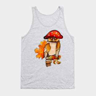 Autumn owl Tank Top